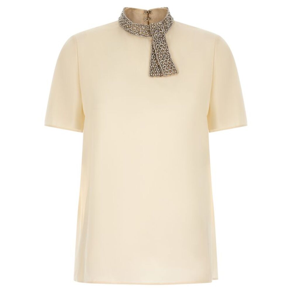 Valentino Garavani Women Valentino Garavani Jewel Collar Top